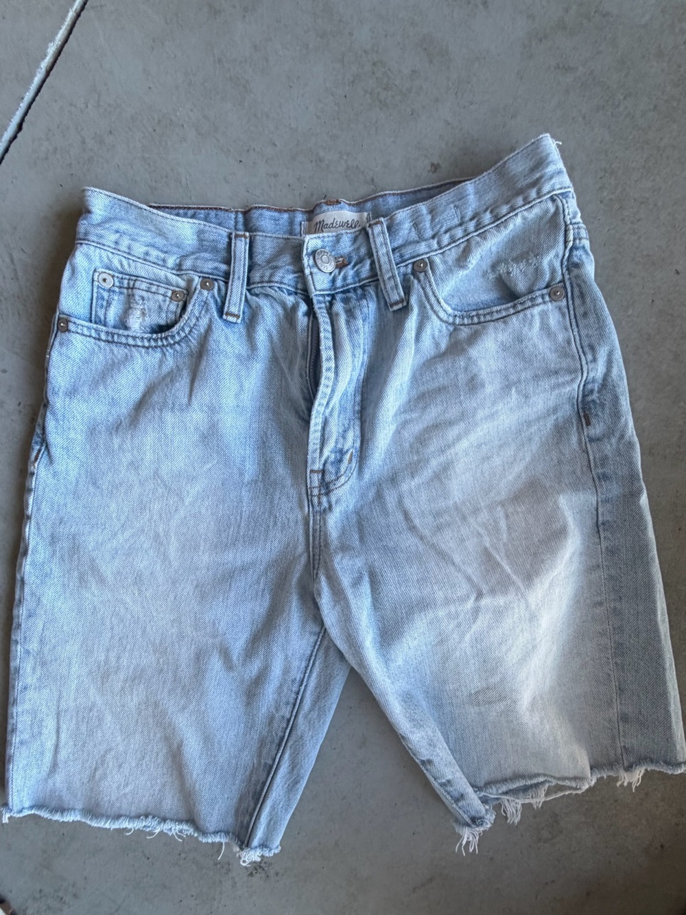 Madewell Light Blue Cutoff Denim Shorts